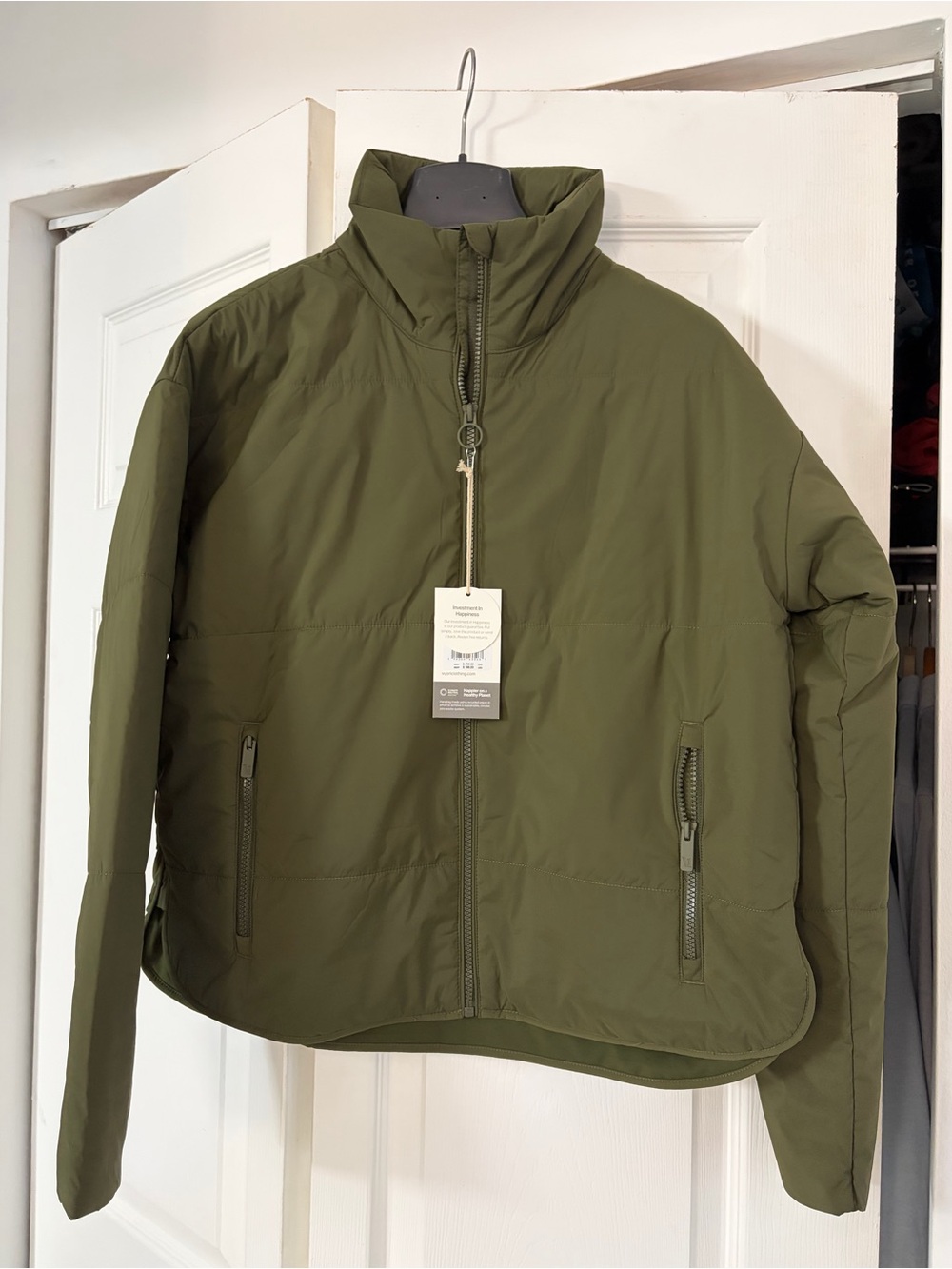 Vuori Olive Green Women's Puffer Jacket
